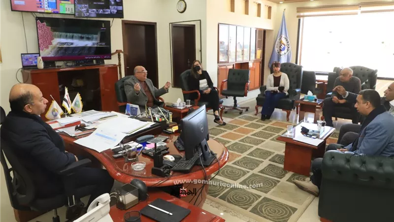 محافظ أسيوط ورئيس المياه يستقبلا أعضاء مشروع الدعم الفني للحلول المتكاملة للمياه 