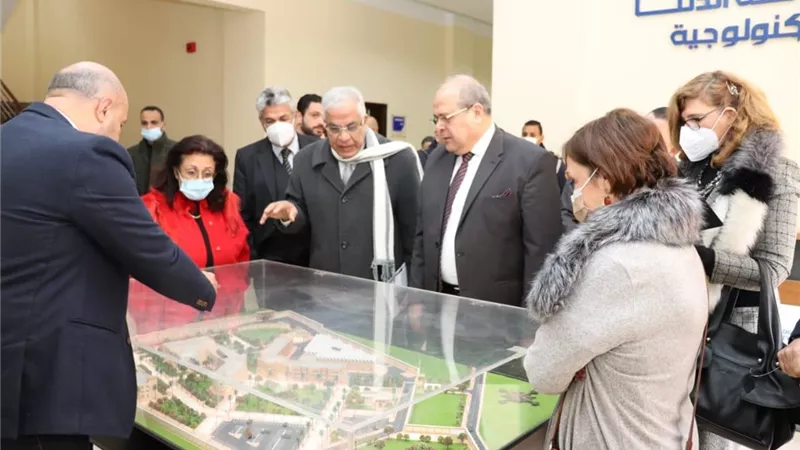 لجنة التعليم بمجلس الشيوخ تزور جامعة الدلتا التكنولوجية