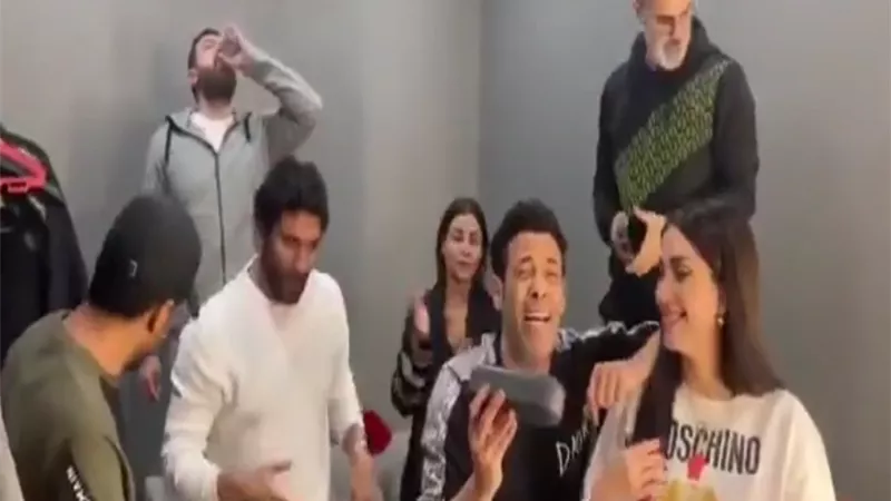 وصلة رقص لسعد الصغير والرداد ونسرين والميرغني على أغنية 