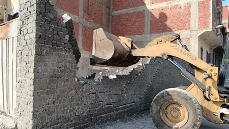 ازاله مخالفات بناء وتعديات بالعياط وأوسيم ومنشاة القناطر