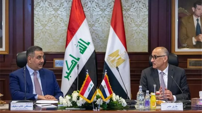 محافظ البنك المركزي يلتقي نظيره العراقي لتعزيز التعاون المصرفي والاقتصادي المشترك بين البلدين