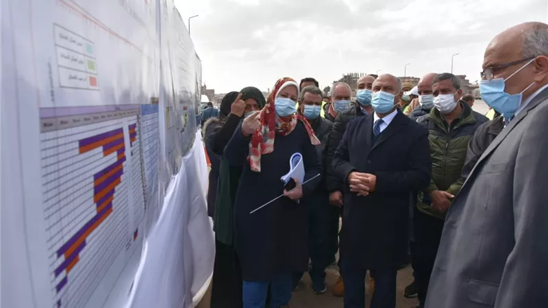 وزير النقل يتابع أعمال إنشاء محور مروري من بنها حتى دمياط