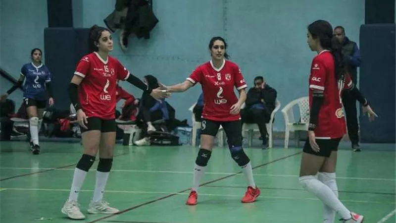 سيدات طائرة الأهلى فى نصف نهائى كأس مصر بعد الفوز على هليوبوليس