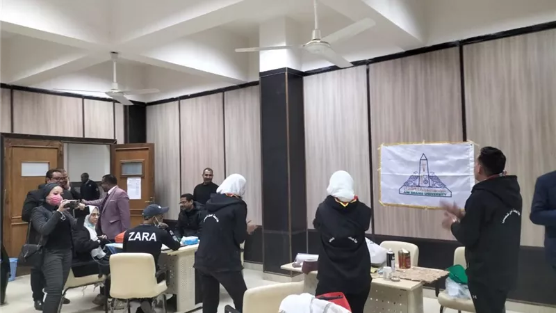 جوالة عين شمس تشارك بمهرجان الحرف الشعبية بأسوان