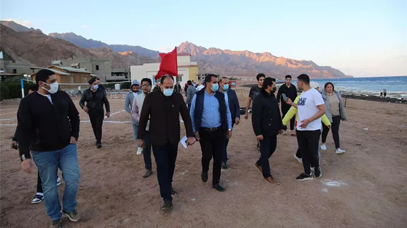 وزير الشباب يتفقد معسكر الرياضة بمدينتي دهب وسانت كاترين بجنوب سيناء