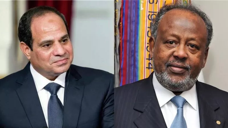 خط طيران مباشر .. السيسي ونظيره الجيبوتي يبحثان أوجه التعاون الثنائي