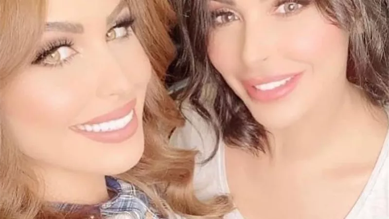 شاهد .. مى سليم تداعب ميس حمدان وتعلق : بحبك ياعسل