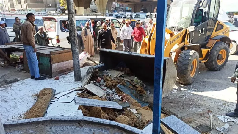 إزالة 55 حالة تعديات بإدفو وكوم أمبو وأسوان والسباعية والبصيلية