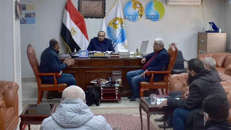 مياه الشرب بسوهاج تبحث تطبيق ميكنة العمليات التجارية والادارية