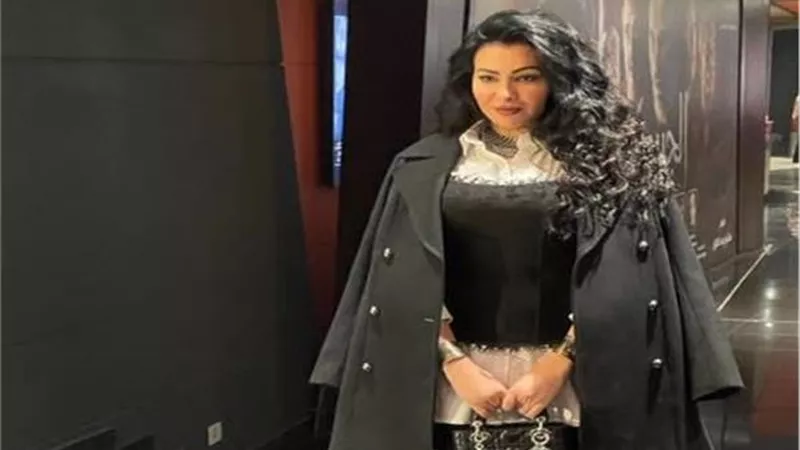 ميريهان حسين فى العرض الخاص لـ معالى ماما بعد تعافيها من كورونا