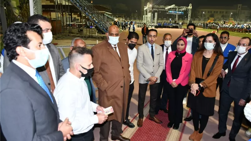 وزير الرياضة يشهد اليوم السنوي لمبادرة شباب يدير شباب بمشاركة 1500 شاب وفتاة
