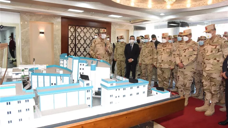 وزير الدفاع يشهد إفتتاح أعمال تطوير مستشفى طنطا العسكرى