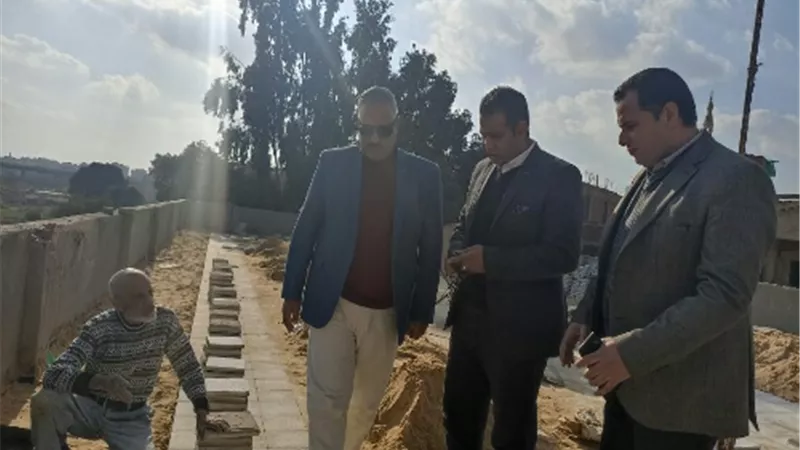 الصبروط يتابع الاعمال الإنشائية بمركز شباب ورورة بإدارة بنها