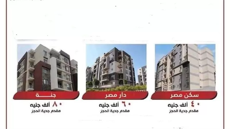 تقسيط على 30 سنة.. إزاي تحجز شقتك أونلاين سكن مصر ودار مصر و جنة ... التفاصيل بالإنفوجراف