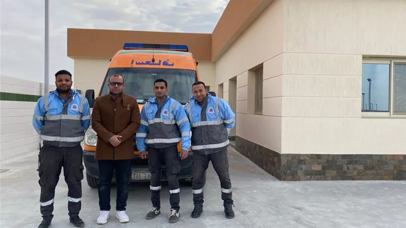 تمركز نقطتي اسعاف بطريق جنيفه
