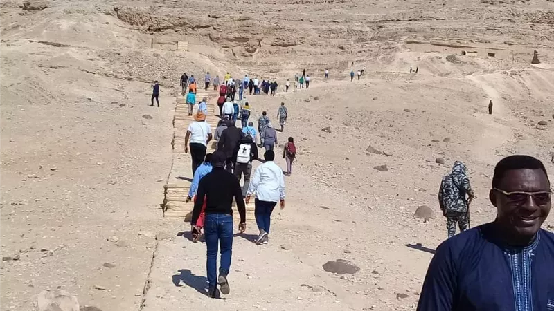 وفد سياحي أفريقي من 3 دول يزور اثار المنيا