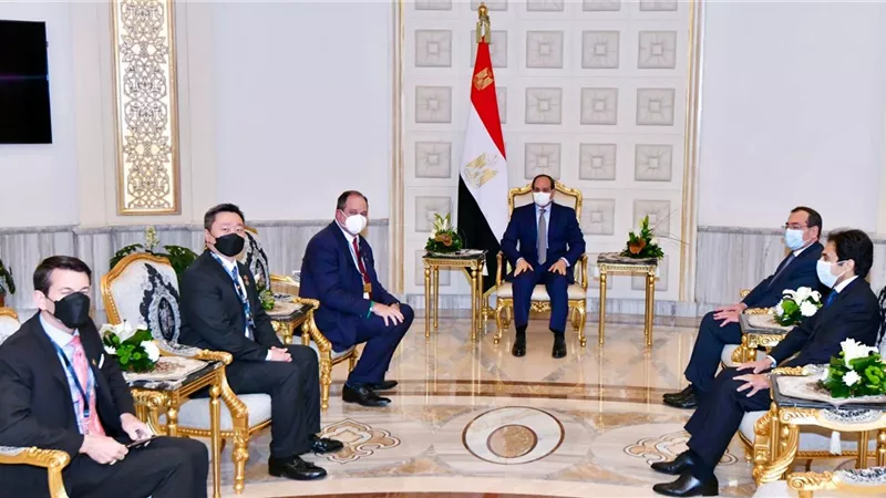 الرئيس السيسي يبحث مع وفد أباتشي جهود تحول مصر إلى مركز إقليمي لإنتاج وتداول الطاقة