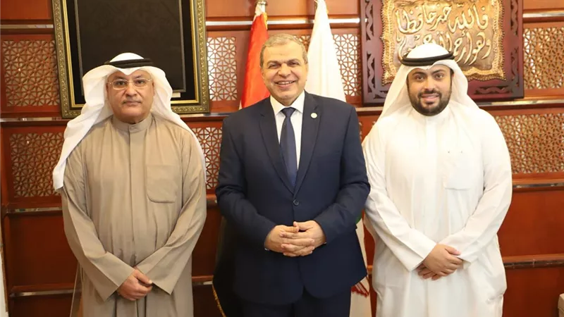 سعفان يبحث سبل التعاون مع سفارة الكويت لتسهيل تنقل العمالة بين الدولتين