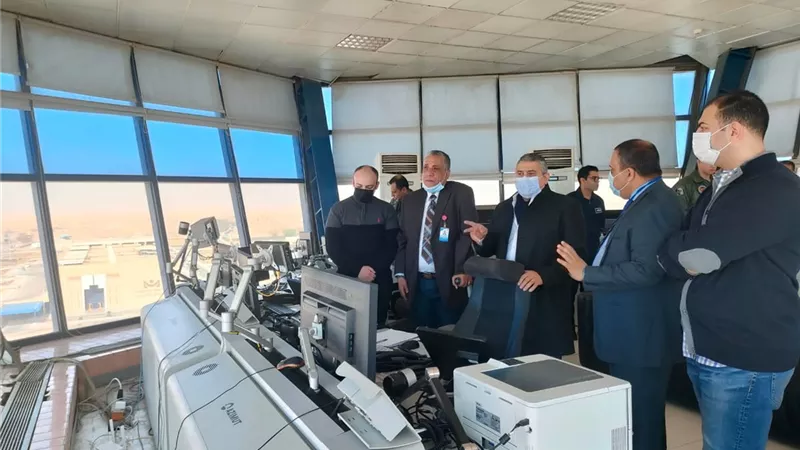 اللجنة العليا للتفتيش الأمنى والبيئي تتفقد مطار أسوان
