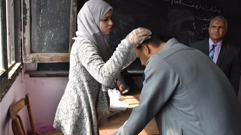 جامعة السادات تنظم قافله طبية بكفر عون مركز أشمون بالمنوفية