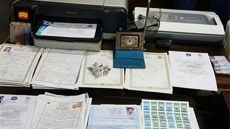 ضبط شخص بتهمة تزوير محررات رسمية وتقليد الأختام الحكومية بأسيوط