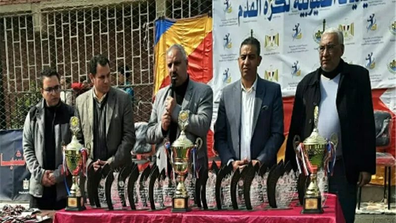 وكيل الشباب والرياضة بالقليوبية يشهد نهائي دوري الاكاديميات لكرة القدم بكفر الجزار