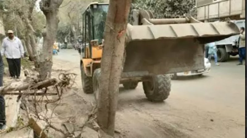 حملات اشغالات مكبرة بشوارع المنيرة الشرقية شمال الجيزة
