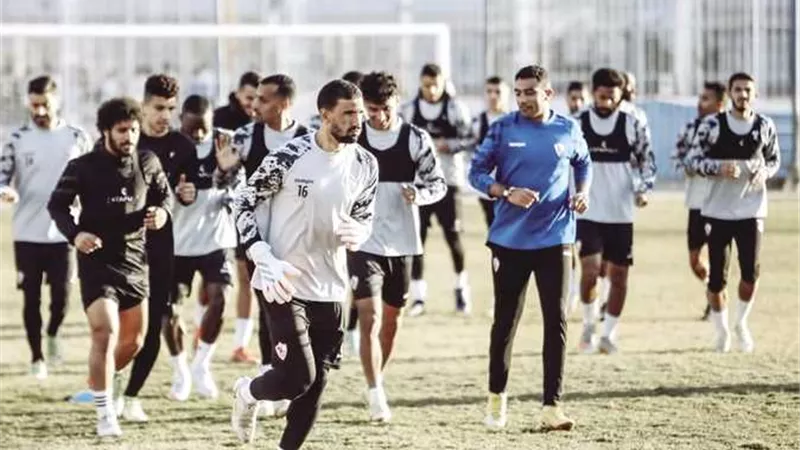 تدريبات فنية وتقسيمة قوية فى مران الزمالك بأنجولا