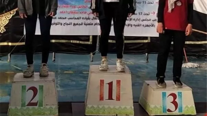فوزلاعبات رفع الأثقال في المشروع القومي للموهبة والبطل الأوليمبى ببنى سويف