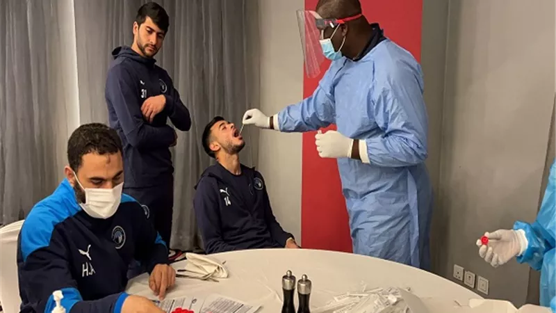 بعثة بيراميدز تجري مسحة مباراة زاناكو
