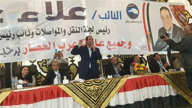 علاء عابد ينهي خصومة ثأرية بين عائلتي أبو شوري وأبو عطية بمركز الصف