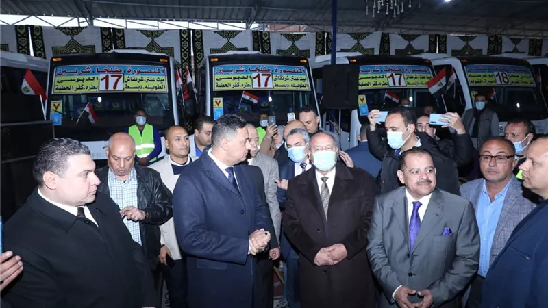 وزير النقل يدشن المرحلة الثانية من مشروع النقل العام الجماعي لخدمة أهالي الدقهلية