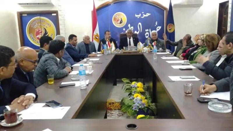 حماه الوطن باسيوط يعقد اجتماعا لمناقشة خطة العمل المقبلة للحزب