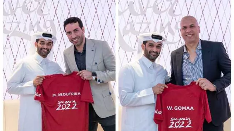 تريكة وجمعة ضمن أساطير افريقيا فى افتتاح ملعب بالسنغال