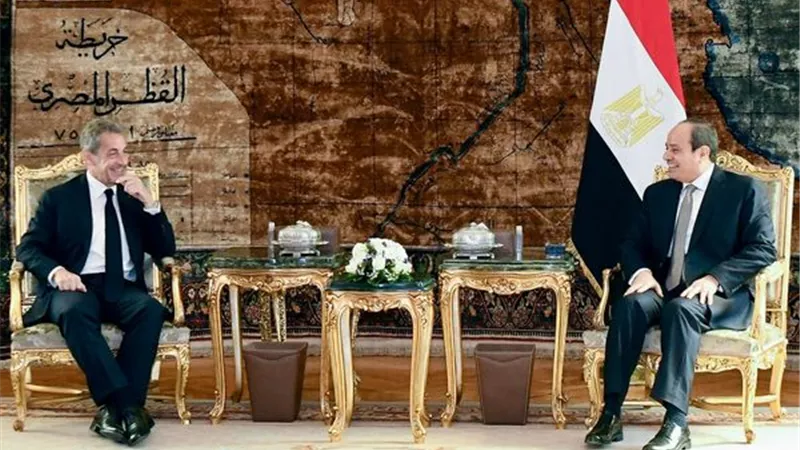 الرئيس السيسي يستقبل نيكولا ساركوزي رئيس الجمهورية الفرنسية الأسبق