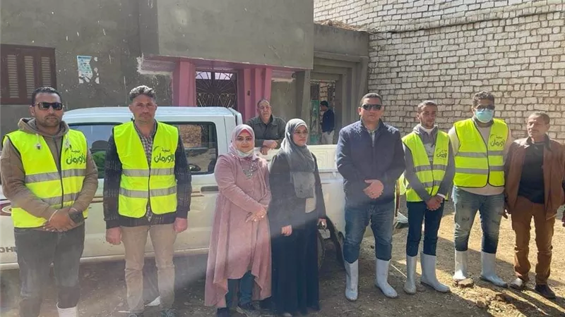 تضامن بني سويف يواصل جهوده فى أغاثة أهالى 