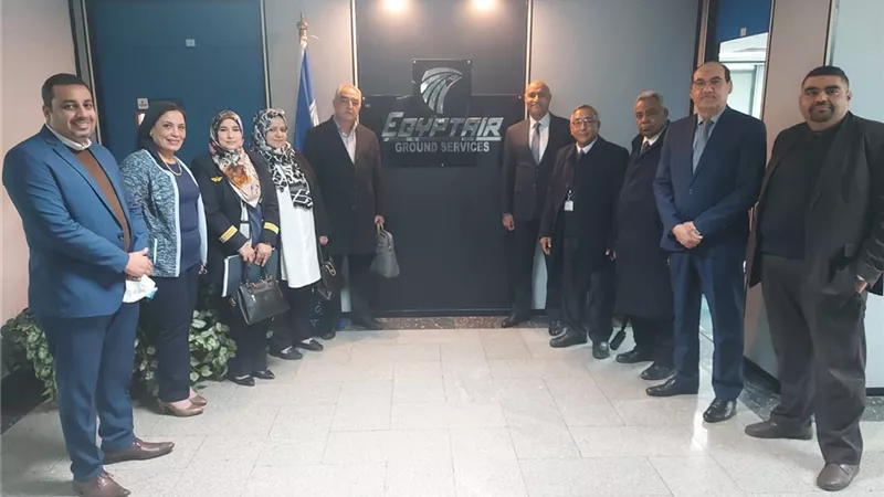 مصرللطيران للخدمات الأرضية تستقبل وفدا من الخطوط الليبية
