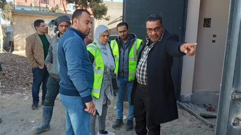 رئيس مياه بني سويف تتفقد تجديد محطة قرية البرانقة
