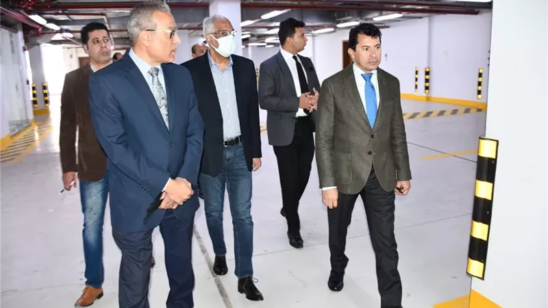 وزير الشباب والرياضة يتفقد مشروع الهدف بالسادس من أكتوبر