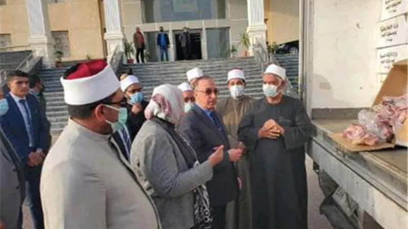 لحوم صكوك الاطعام على الأهالي الاكثر أحتياجا في الأسكندرية