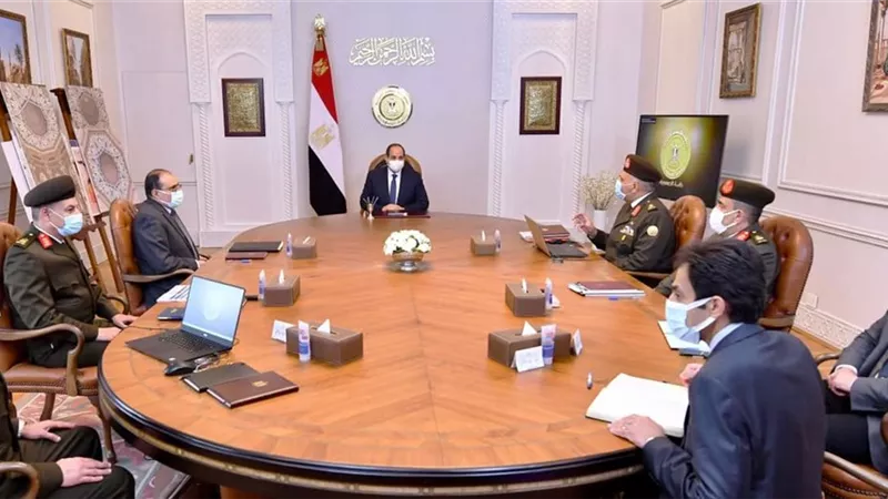 الرئيس السيسي يتابع الموقف التنفيذي لعدد من مشروعات الهيئة الهندسية