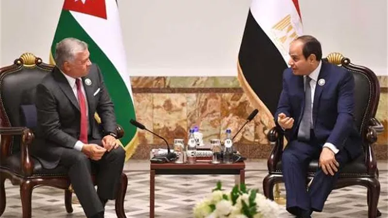 الملك عبد الله يعرب للرئيس السيسي عن اعتزازه بالعلاقات الثنائية الأخوية بين مصر والأردن