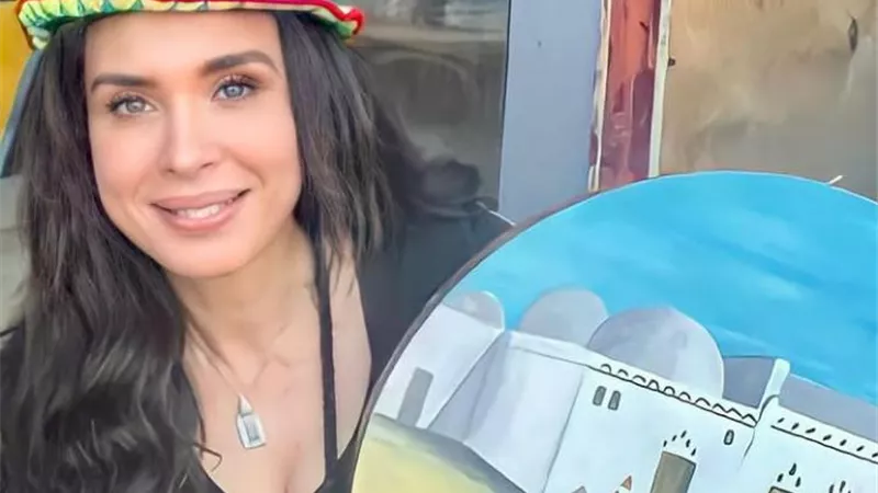 دينا تخطف الأنظار بإطلالة مبهجة من أسوان ..صور