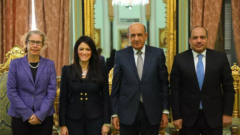 المستشار محمد حسام والمشاط يفتتحان أعمال الاجتماعات الثنائية بين مجلس الدولة والبنك الدولي