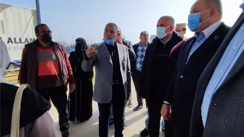 وزير الرى يتفقد مشروع المسار الناقل لمياه الصرف لمحطة المعالجة بالحمام