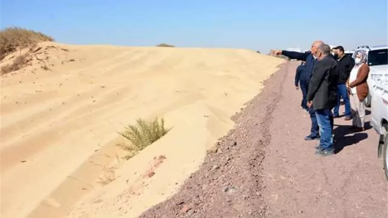 الهوية البصرية وتطوير منطقة الناضورة أجندة محافظ الوادي الجديد بالخارجة