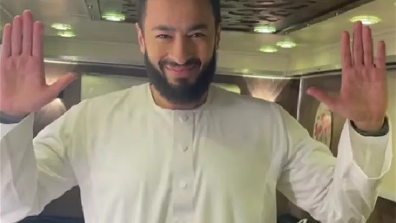 حماده هلال يروج لمسلسل 