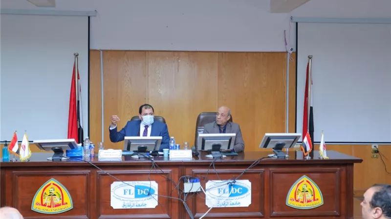 رئيس جامعة الزقازيق يستقبل مستشار رئيس الجهاز المركزى للتنظيم والإدارة