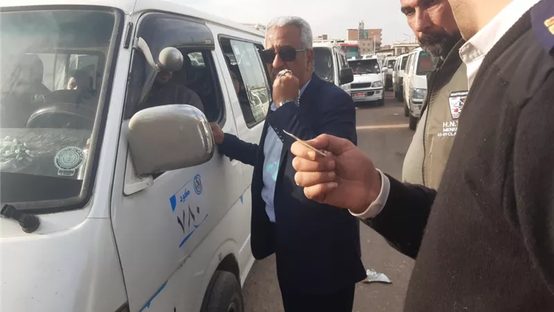 جوله لسكرتير عام مساعد بنى سويف فى موقف سيارات محي الدين