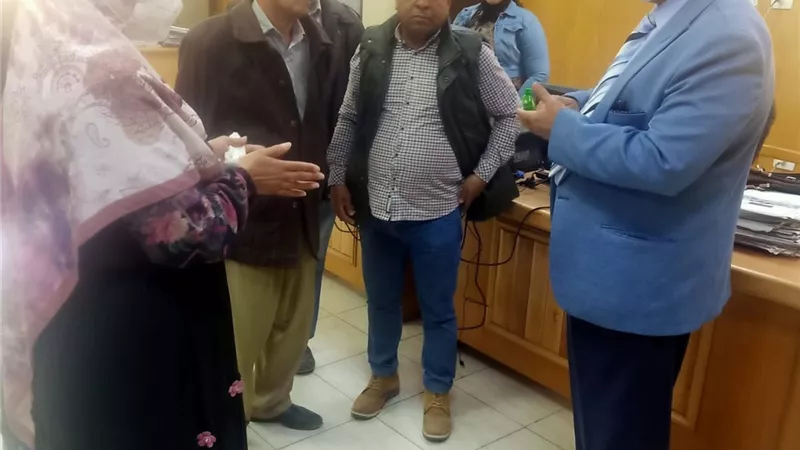 السكرتير العام يتفقد المركز التكنولوجي بمركز قنا ووحدة المتغيرات المكانية بدندرة